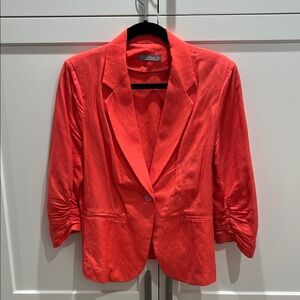 Olivia Moon Vibrant Coral Blazer